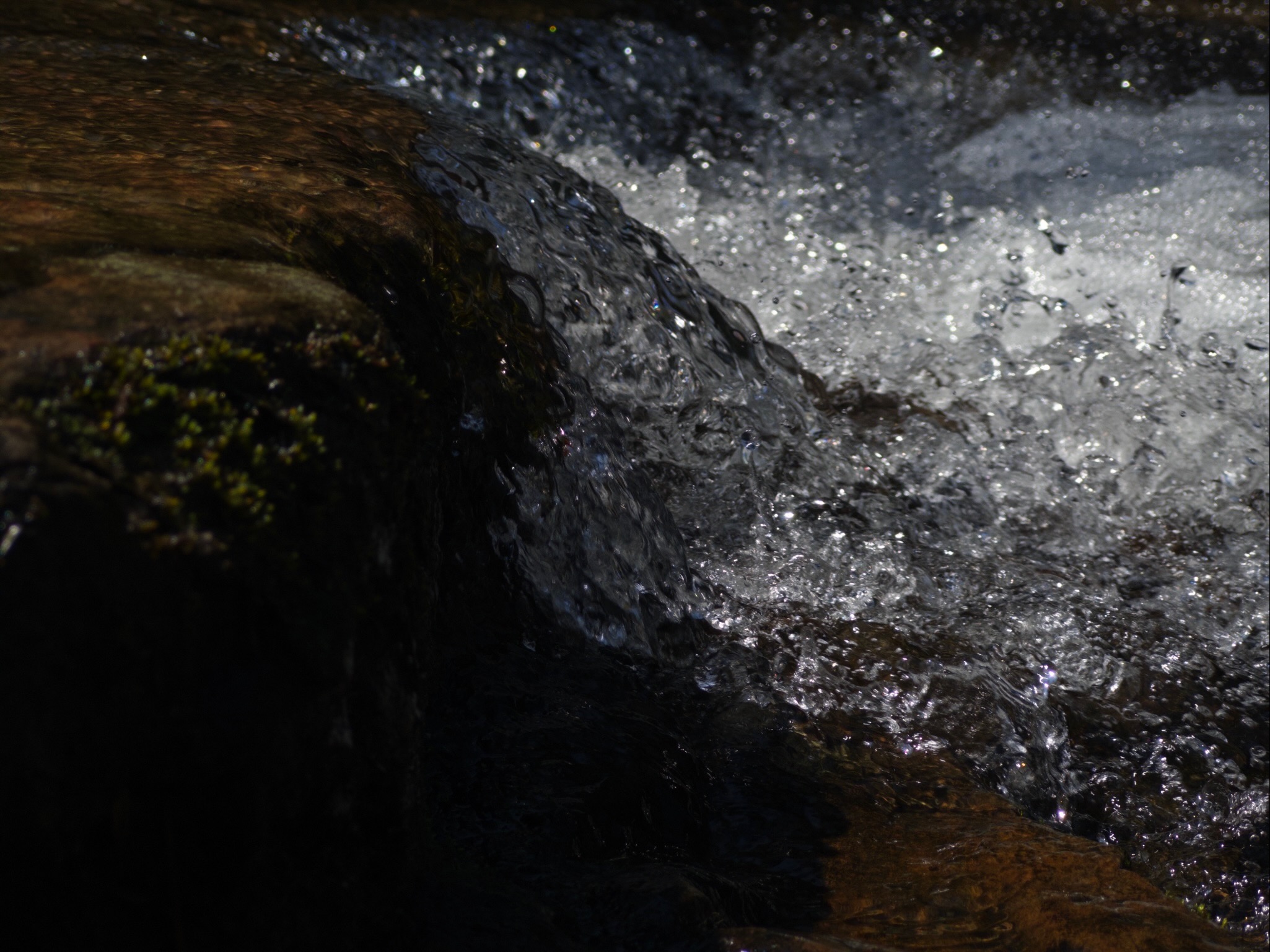 Close up of the water at Flat Rock